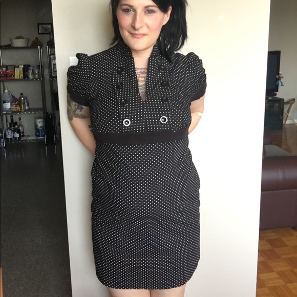 BeBop black and white polka dot dress - Picture 5 of 8